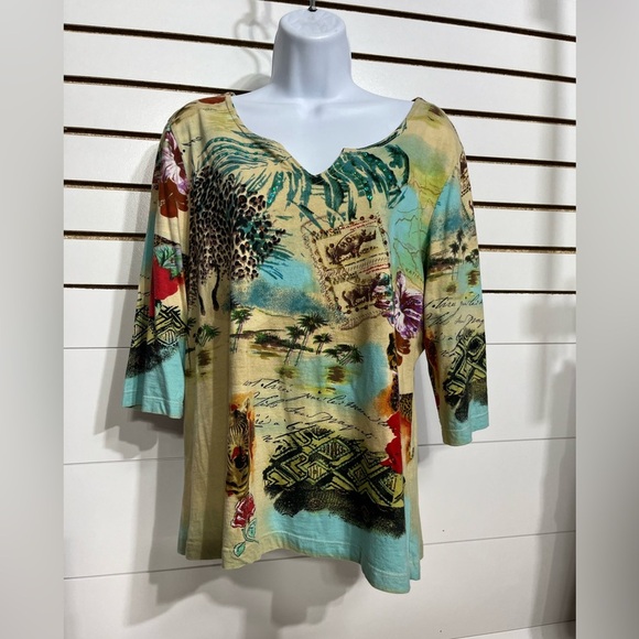 EUC Christopher & Banks pullover blouse size XL - Picture 3 of 8